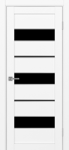 Полотно Турин 526АПП max лакобель чёрный белый снежный Цвет Белый снежный Размер 700х2000мм Покрытие Экошпон Стекло Черное