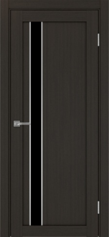 Полотно Турин 528АПП SC Цвет Венге Размер 800х2000мм Покрытие Экошпон Стекло Черное