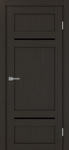 Полотно Турин  532.12121 венге Цвет Венге Размер 700х2000мм Покрытие Экошпон Стекло Черное