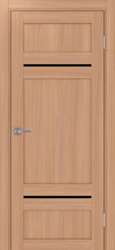 Полотно Турин  532.12121 ясень тёмный Цвет Ясень тёмный Размер 700х2000мм Покрытие Экошпон Стекло Черное