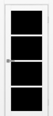 Полотно Турин 540 белый снежный Цвет Белый снежный Размер 600х2000мм Покрытие Экошпон Стекло Черное
