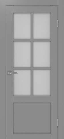 Полотно Турин 541ПФ.21 мателюкс серый Цвет Серый Размер 700х2000мм Покрытие Экошпон Стекло Матовое