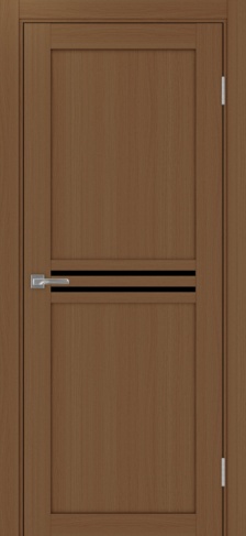 Полотно Турин 552 орех Цвет Орех Размер 700х2000мм Покрытие Экошпон Стекло Черное