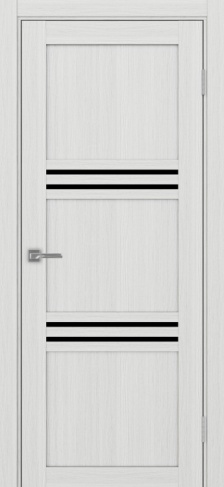 Полотно Турин 553 ясень серебристый Цвет Ясень серебристый Размер 600х2000мм Покрытие Экошпон Стекло Черное