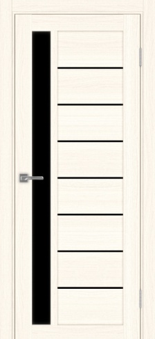 Полотно Турин 554 ясень светлый Цвет Ясень светлый Размер 800х2000мм Покрытие Экошпон Стекло Черное