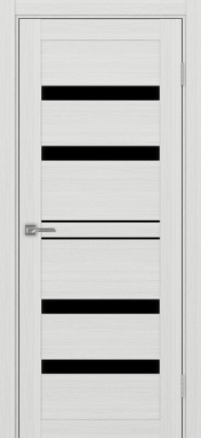 Полотно Турин 561 ясень серебристый Цвет Ясень серебристый Размер 600х2000мм Покрытие Экошпон Стекло Черное